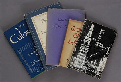 Appraisal: SYLVIA PLATH STEPHEN SPENDER DYLAN THOMAS AND LAWRENCE FERLINGHETTI FIVE