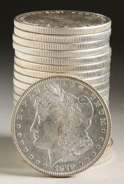 Appraisal: BU Roll -O Morgan Silver Dollars coins