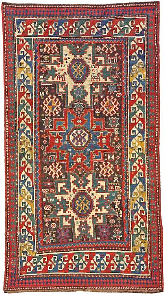 Appraisal: A Lesghi rug East Caucasian circa size approximately ft in