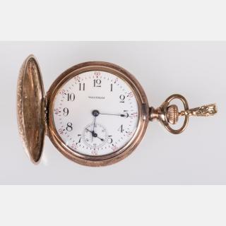 Appraisal: A Ladies Yellow Gold Filled Waltham Pocket Watch A Ladies