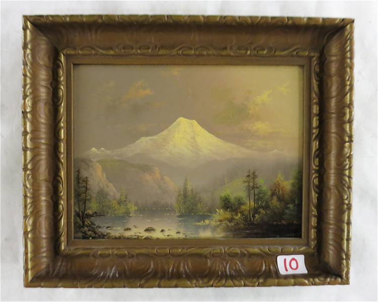 Appraisal: ELIZA R BARCHUS OREGON - PAINTING Mt Hood original oil