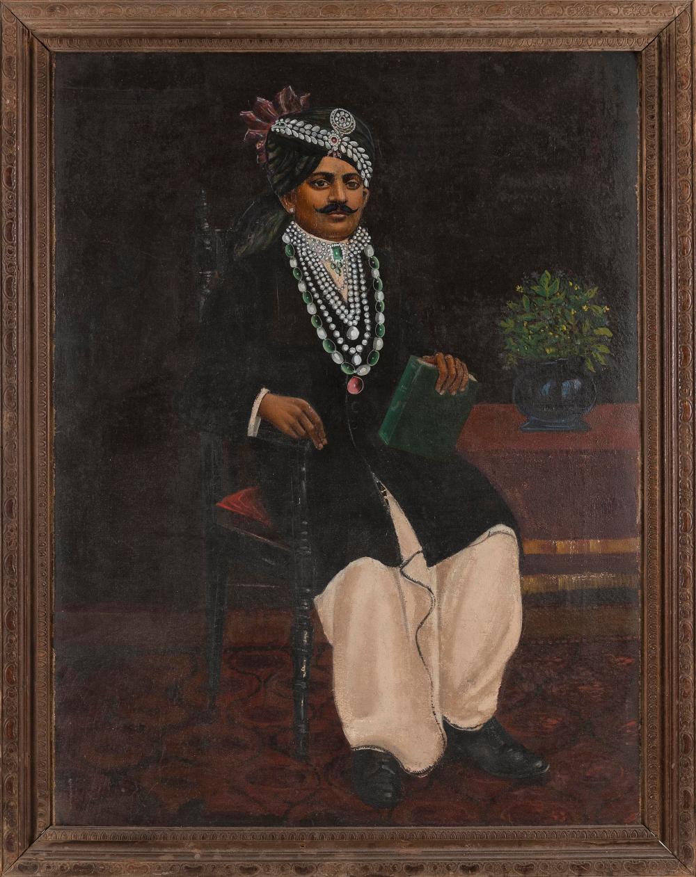 Appraisal: BENGAL SCHOOL LATE TH EARLY TH CENTURY PORTRAIT OF BARODA