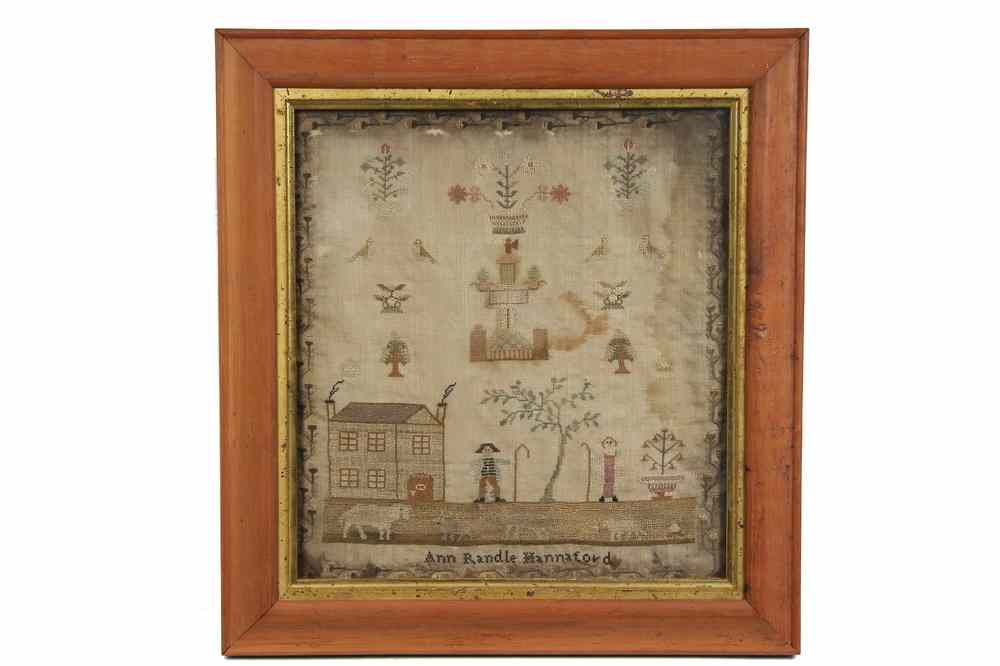 Appraisal: EARLY SAMPLER - Late th - early th c Sampler