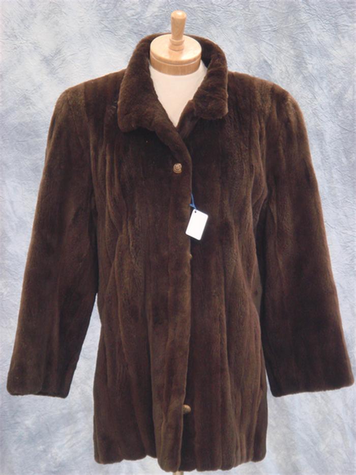 Appraisal: Sheared mink jacket about size from Jacques Ferber Estimate -