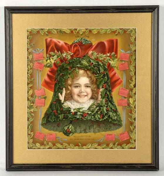 Appraisal: Union Pacific Tea Advertising Calendar Description Beautiful image of girl