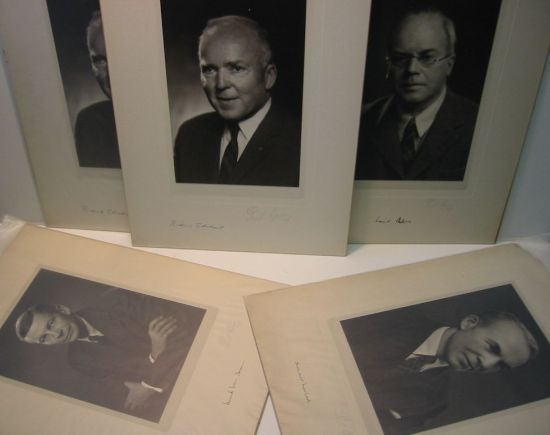 Appraisal: WRITERS-- TH-CENTURY Group of Photographs Signed by poets Archibald MacLeish