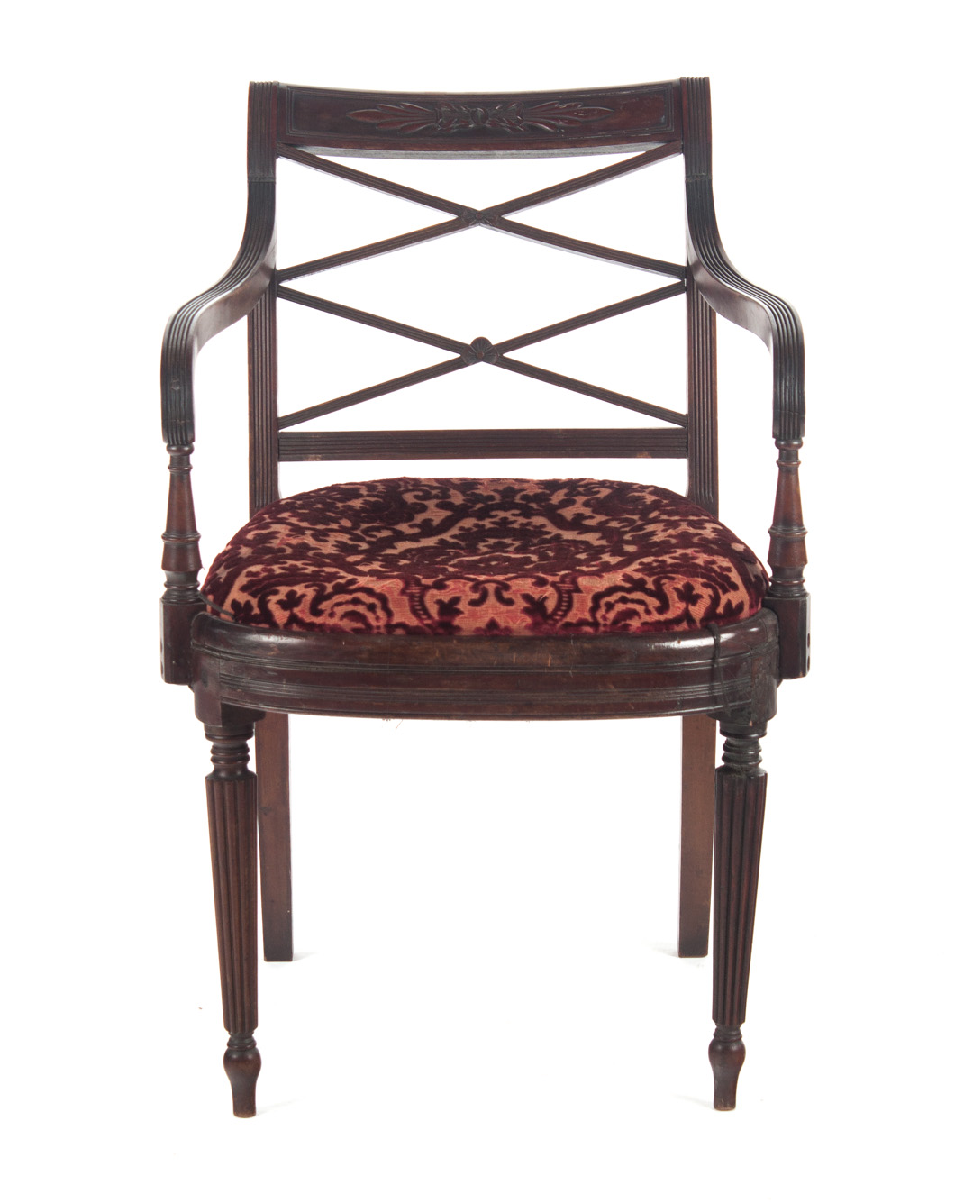 Appraisal: Centennial mahogany armchair second half- th century in the Duncan