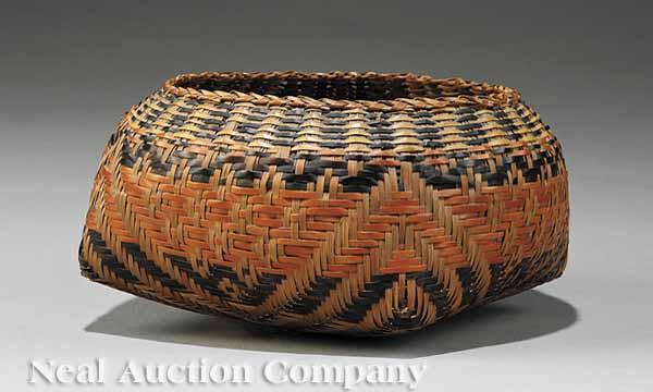 Appraisal: A Chitimacha Single-Weave Basket attributed to the Darden Family natural