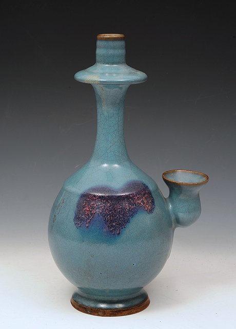 Appraisal: A CHINESE JUN WARE LAMP with inscription th th Century