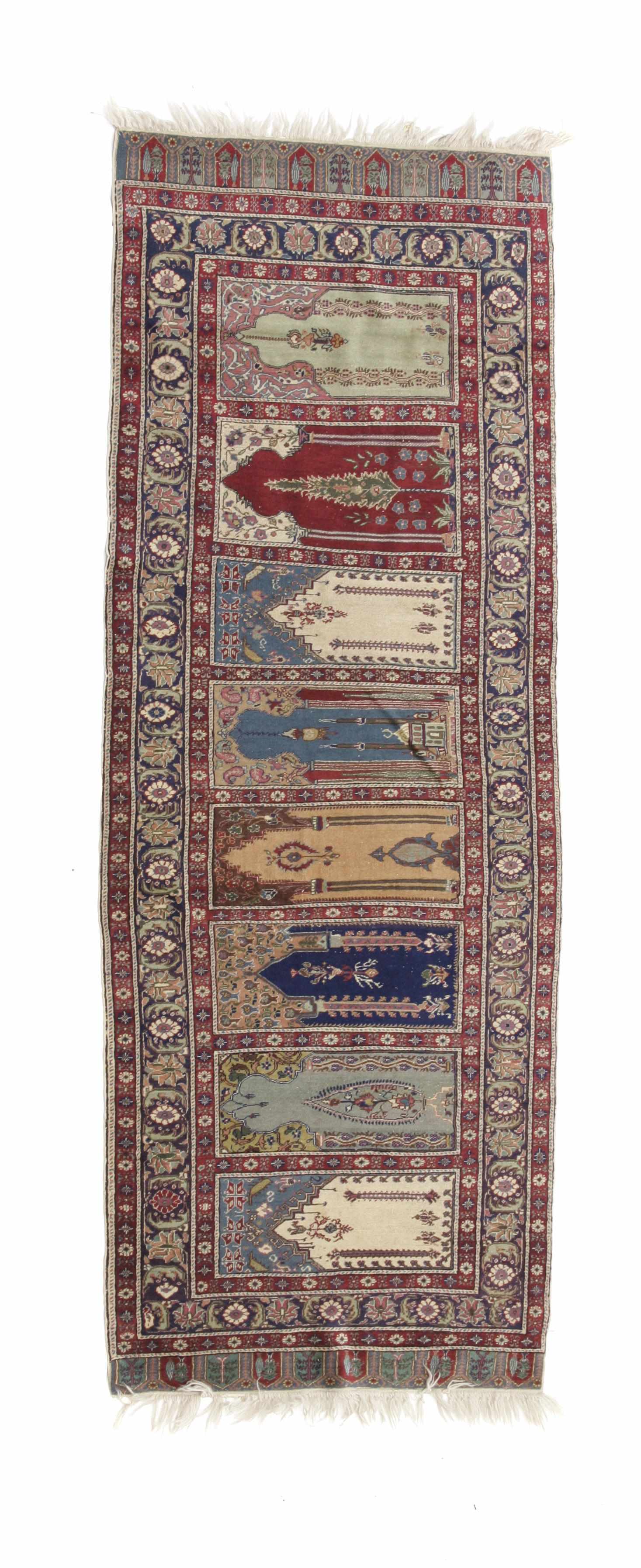 Appraisal: A Turkish rug size approximately ft in x ft in