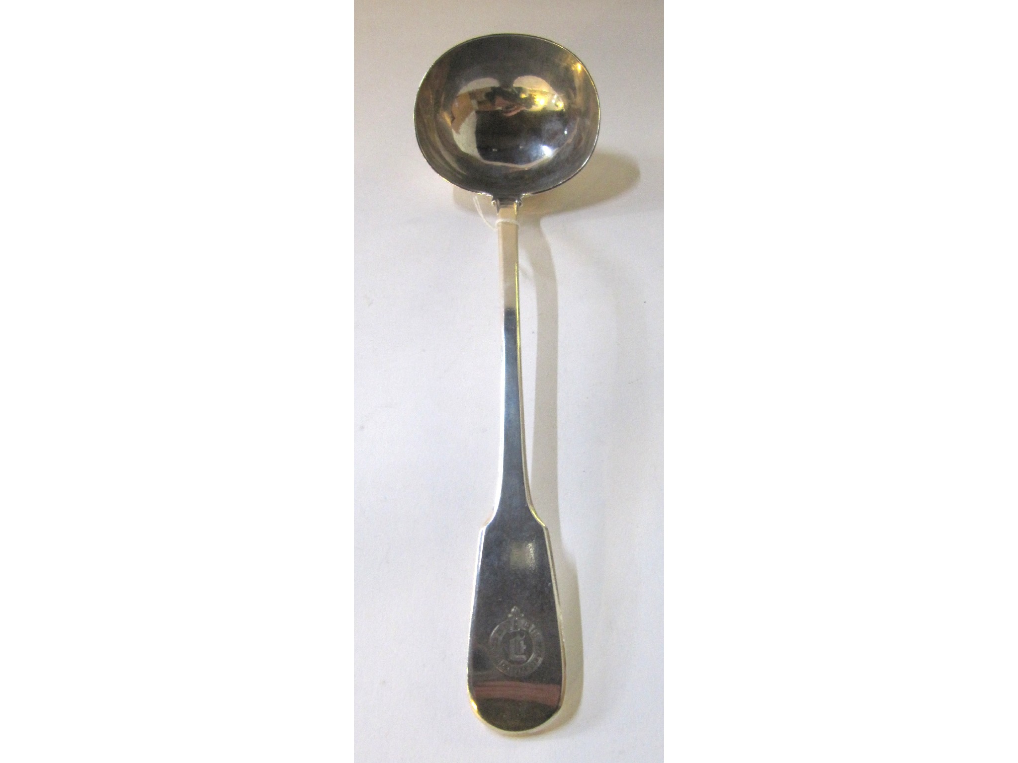 Appraisal: A silver soup ladle London