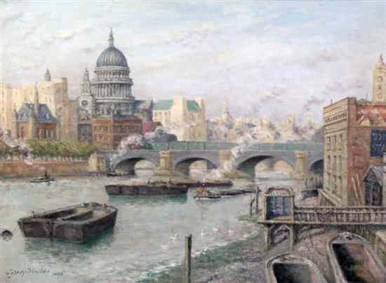 Appraisal: Sydney Maiden Exh - oil on board St Pauls from