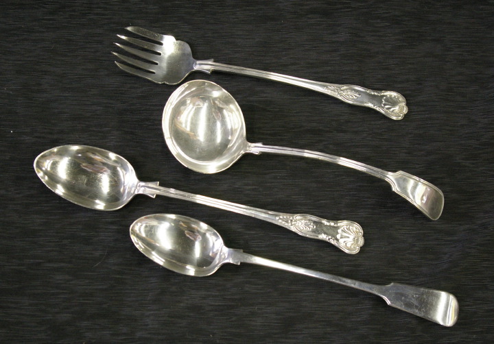 Appraisal: Four English Silverplated Items consisting of a George VI silverplate