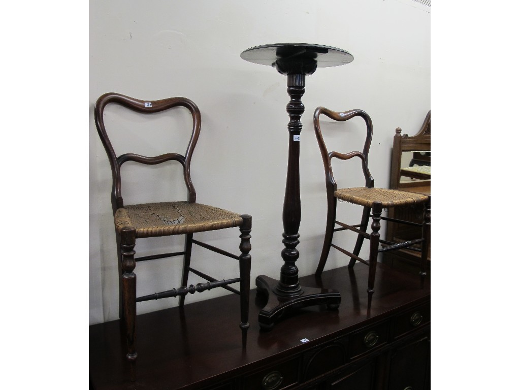 Appraisal: William IV style plant stand and a pair of late