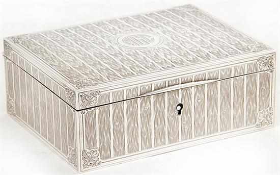 Appraisal: Bailey Banks Biddle sterling lock box by W B Kerr