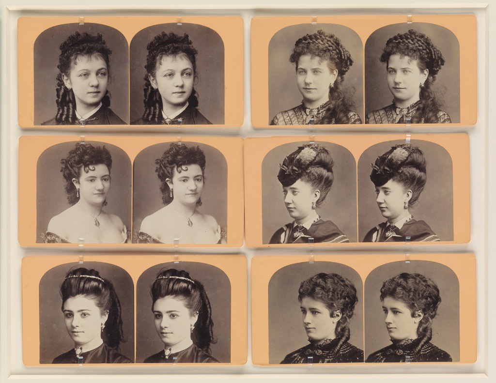 Appraisal: HAIR STYLES A lovely group of stereoviews depicting fashionable Victorian