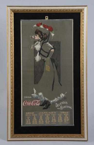 Appraisal: Coca-Cola Calendar Description This is the small version featuring Hamilton