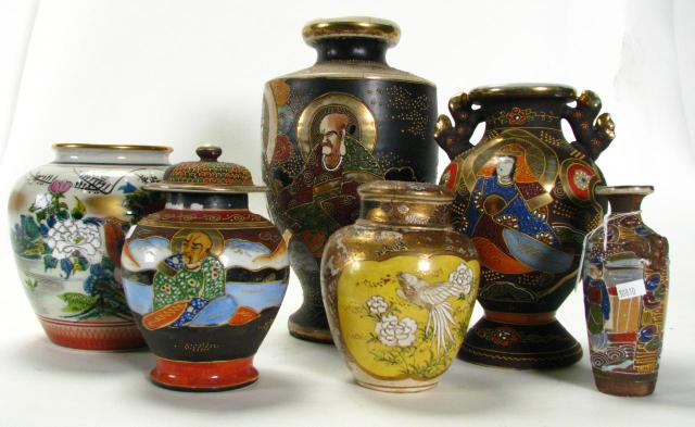 Appraisal: Group of Vintage Oriental Pottery and Porcelain including two lidded