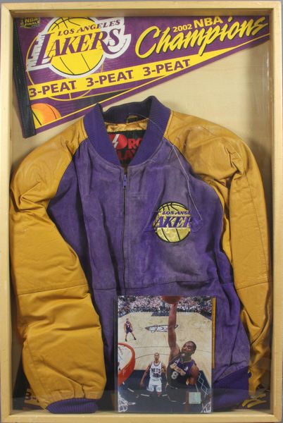 Appraisal: LA Lakers team Jacket photo of Kobi Bryant and two