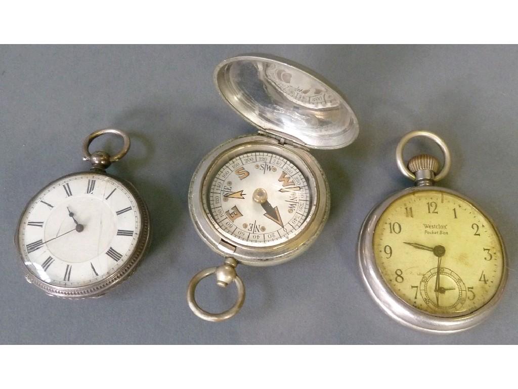 Appraisal: VICTORIAN SILVER SMALL OPEN FACED POCKET WATCH with keywind movement