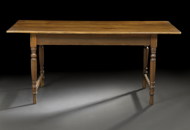 Appraisal: French Provincial Fruitwood Farmhouse Table first quarter th century the