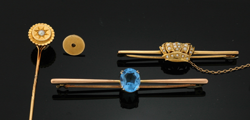 Appraisal: A collection of Antique jewellery Comprising a ct gold and