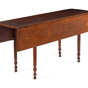 Appraisal: An American Pine Drop Leaf Table th th Century Height