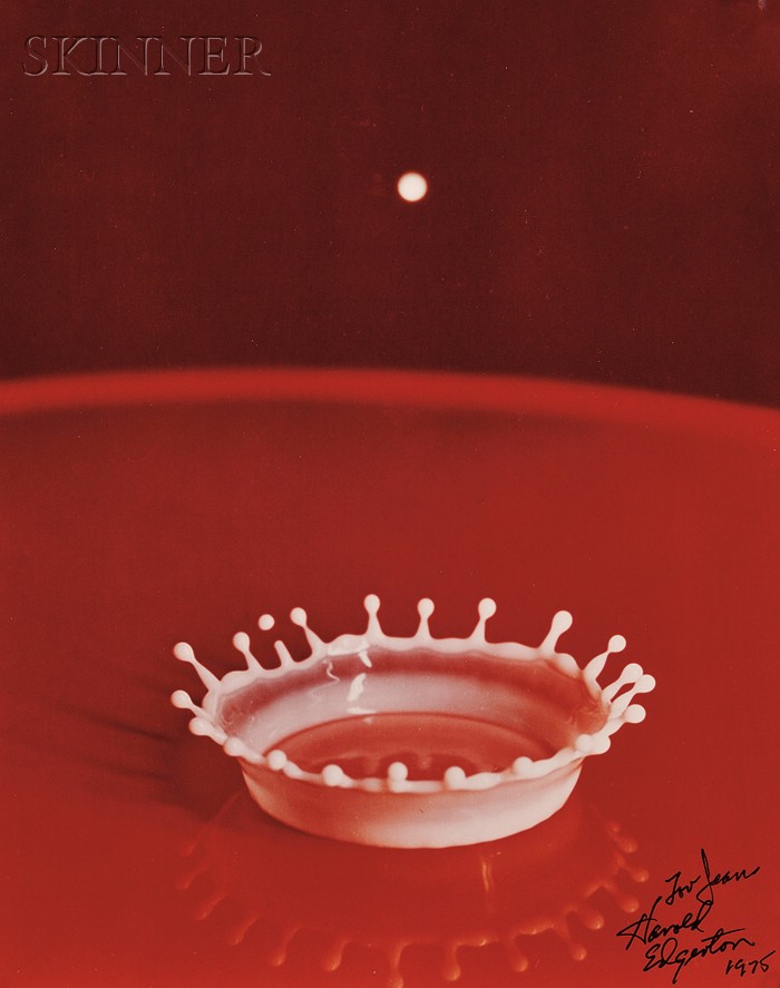 Appraisal: Harold Eugene Edgerton American - Milk Drop Coronet Signed and