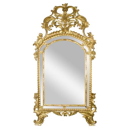 Appraisal: Rococo Style Gilt-Wood Mirror Estimate -