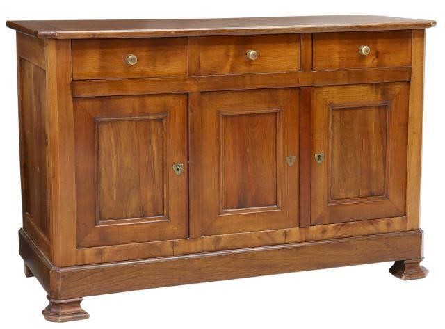 Appraisal: French Louis Philippe period fruitwood sideboard mid th c having