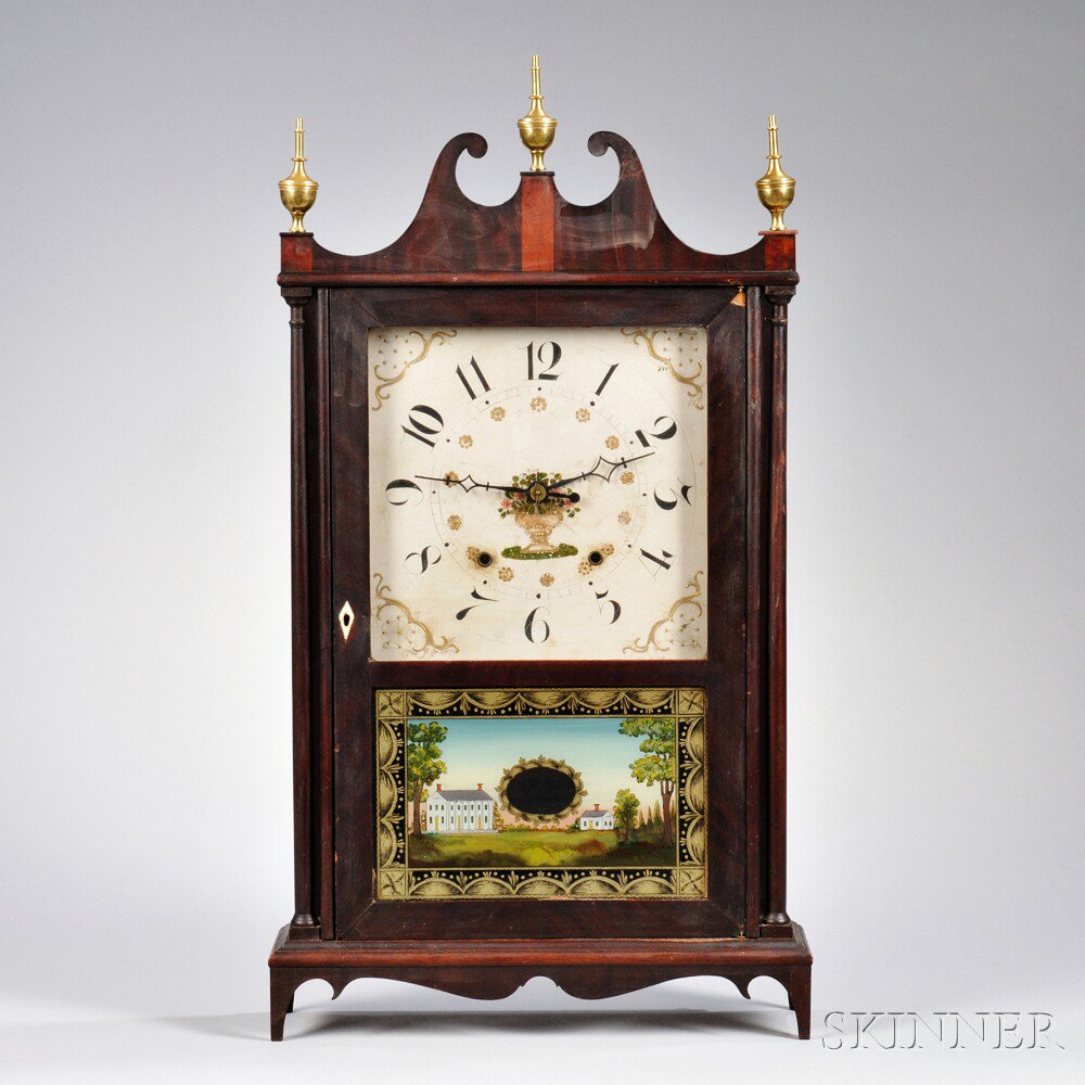 Appraisal: Seth Thomas Pillar and Scroll Shelf Clock Plymouth Connecticut c