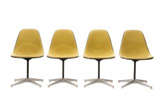 Appraisal: Set of Eames for Herman Miller Swivel Chairs Charles and