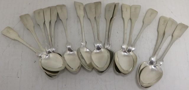 Appraisal: HAND HAMMERED STERLING SILVER SPOONS BYPORTER BLANCHARD WITH MONOGRAM F