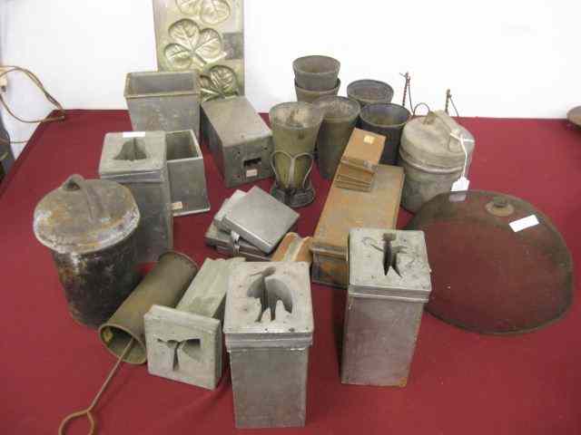 Appraisal: Collection of Metal Ice Cream Molds Fountain items