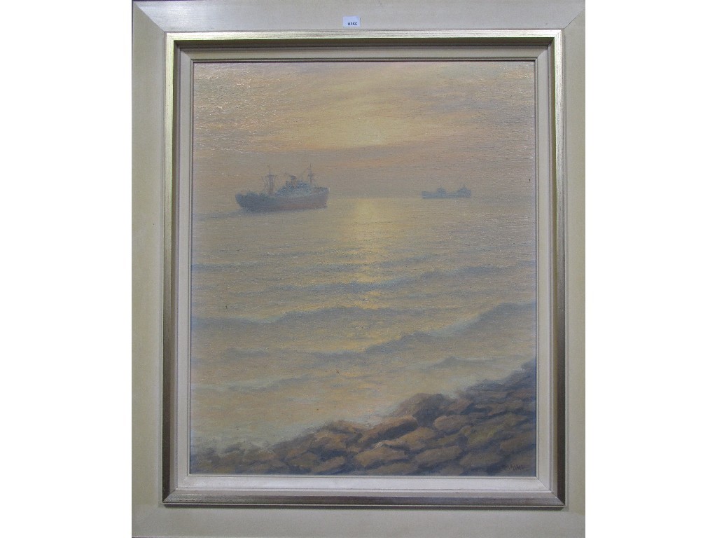 Appraisal: HENK DEKKER Oil on canvas 'Hook of Holland' signed recto