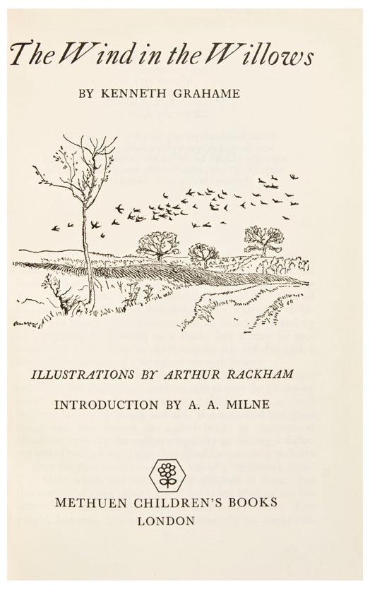 Appraisal: GRAHAME Kenneth - and Arthur RACKHAM illustrator The Wind in