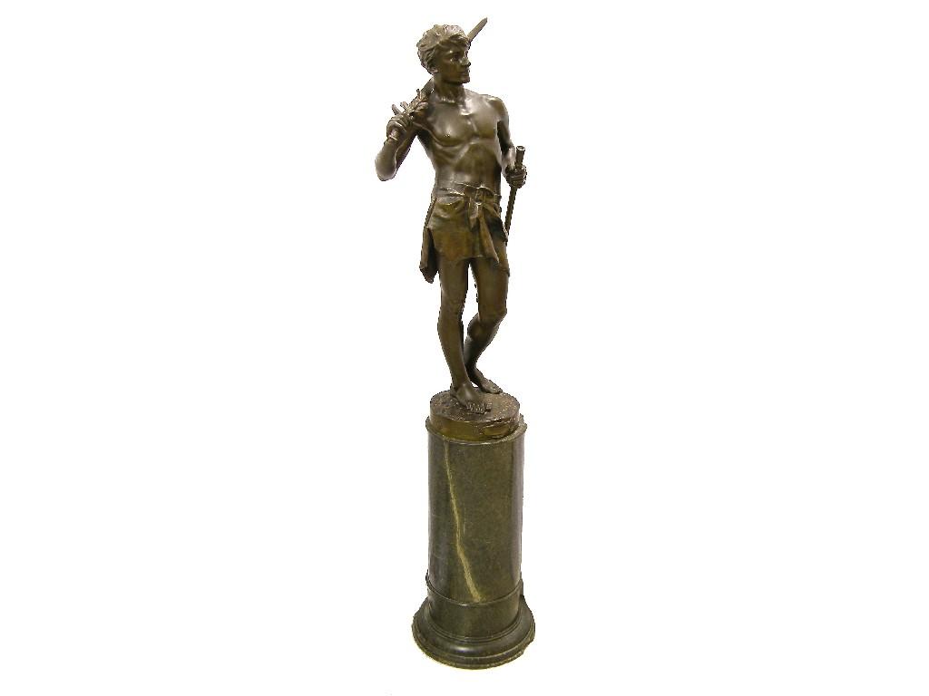 Appraisal: Jean Jules Cambos French - - 'Vainqueur' large impressive bronze