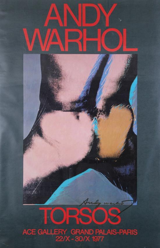 Appraisal: ANDY WARHOL American - TORSOS signed in ink lower right