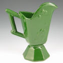 Appraisal: Hull Butterfly pitcher with unusual green high glaze Marked Hull