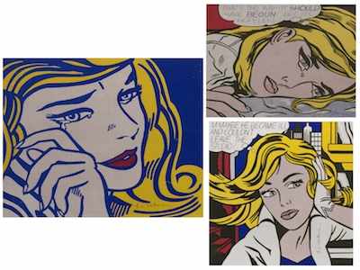 Appraisal: Signed Roy Lichtenstein American - Book Plates Three hand signed