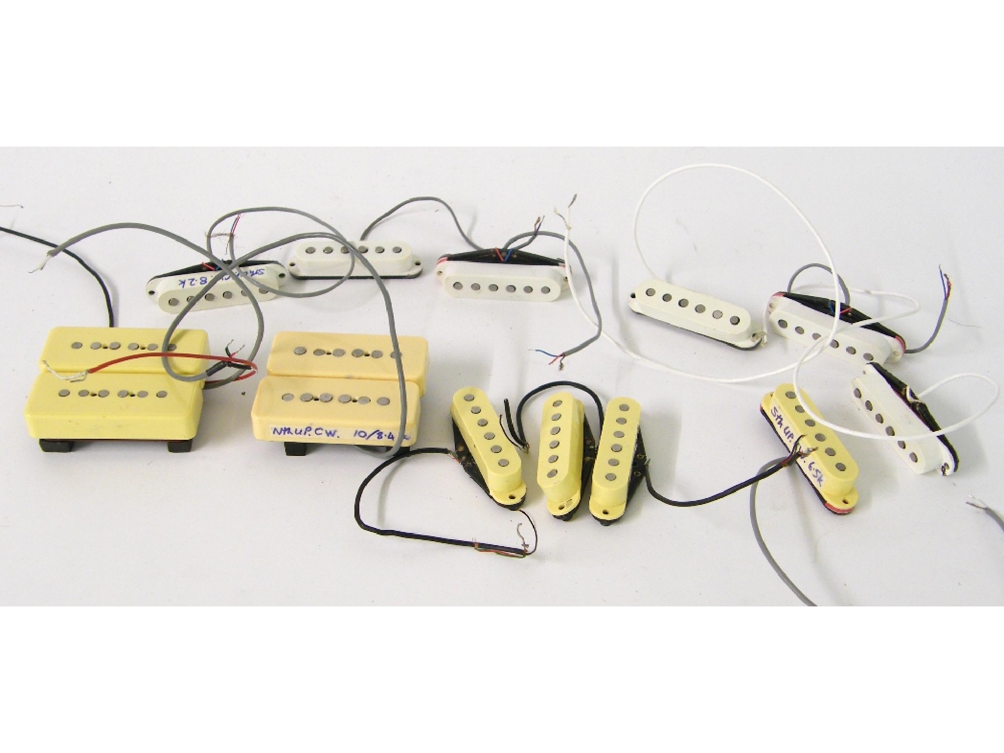 Appraisal: Quantity of hand wound guitar pickups including two pairs of