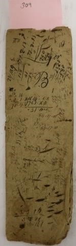 Appraisal: LATE TH C BOSTON WHARF MERCHANTS HANDWRITTENLEDGER WHICH IS BELIEVED