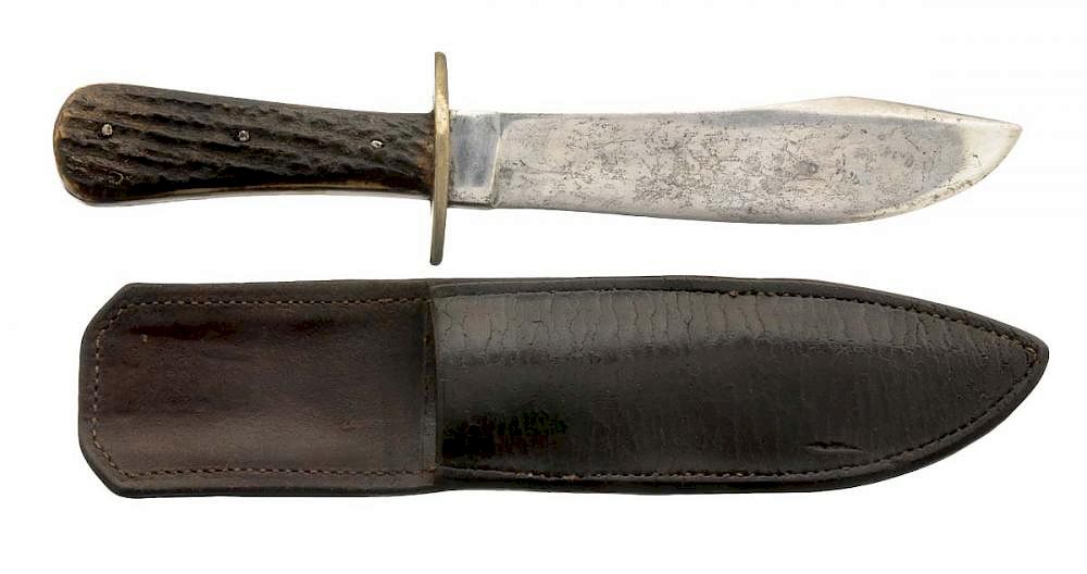 Appraisal: San Francisco Bowie Knife signed J Todt Marked on haft