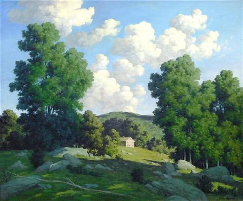 Appraisal: Bertram George Bruestle American - Summer Afternoon Old Lyme oil