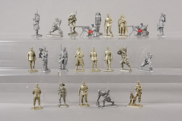 Appraisal: Lot of plastic mm figures all representing French generals and