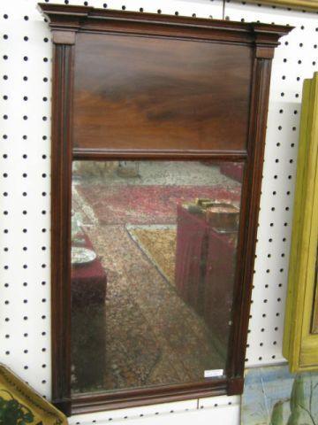 Appraisal: Period Looking Glass Mirror mahogany column sides