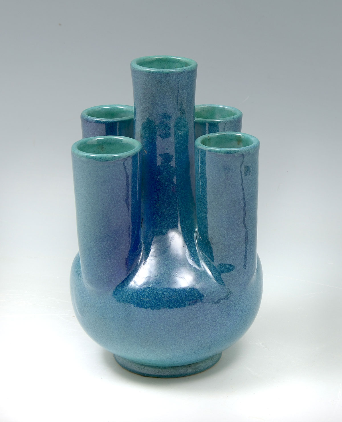 Appraisal: CHINESE MULTI-HOLE VASE Chinese vase having holes finished in a