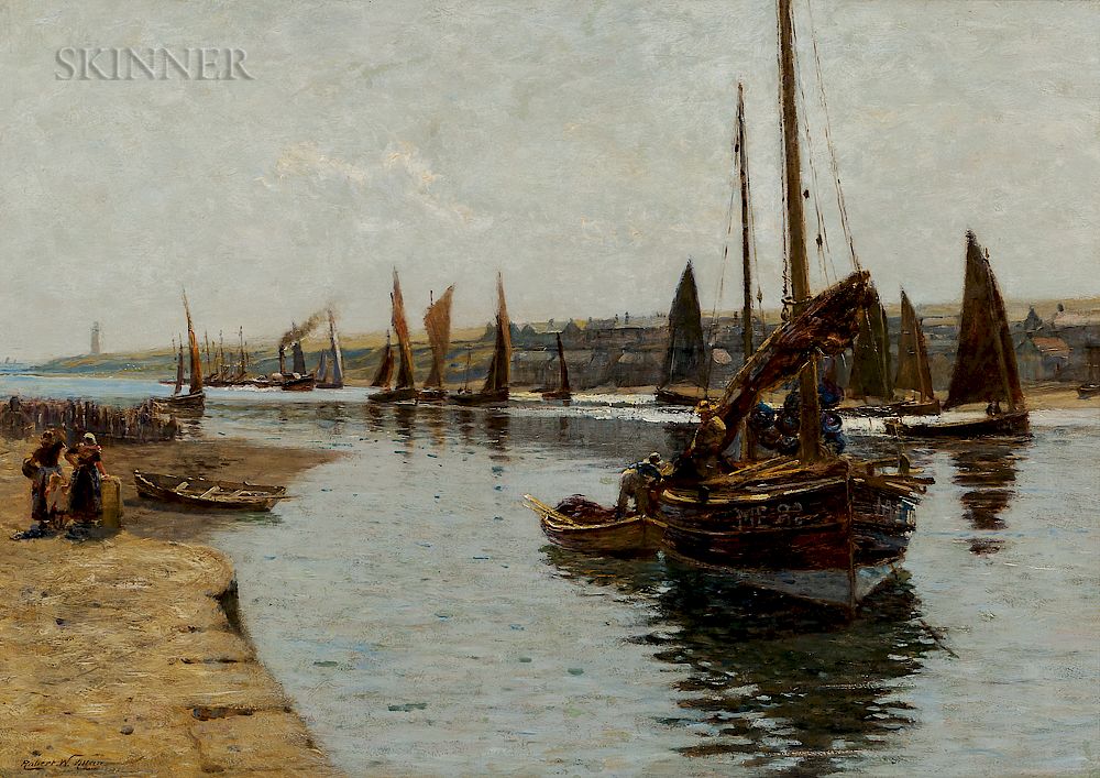 Appraisal: Robert Weir Allan British - The Herring Fleet Montrose Robert