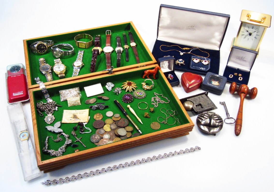 Appraisal: Various bygones collectables unusual musical locking key a quantity of