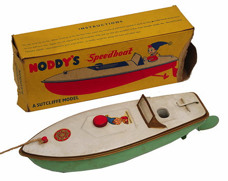 Appraisal: NODDY'S SPEEDBOAT a Sutcliffe model pale green hull and original